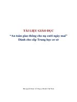 giảng dạy giáo dục “atgt cho nụ cười ngày mai” với các nội dung như sau học sinh với văn hóa giao thông tình hình trật tự