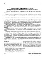 Ung thư vú liên quan đến thai kỳ tại Bệnh viện Ung Bướu thành phố Hồ Chí Minh