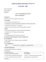 Tải Giáo án tiếng Anh lớp 11 Tuần 24 sách mới - Giáo án điện tử môn tiếng Anh 11 theo tuần