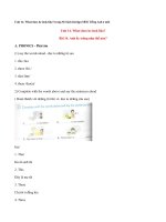 Tải Giải bài tập SBT Tiếng Anh lớp 4 chương trình mới Unit 14: What does he look like? - Lời giải sách bài tập Tiếng Anh lớp 4 Unit 14