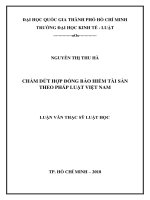 Chấm dứt hợp đồng bảo hiểm tài sản theo pháp luật việt nam 