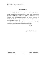 Phân tích hoạt động quản trị nhân lực tại ngân hàng hợp tác chi nhánh vĩnh phúc và giải pháp hoàn thiện 