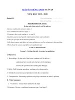 Tải Giáo án tiếng Anh lớp 8 Tuần 20 sách mới - Giáo án điện tử môn tiếng Anh 8 theo tuần