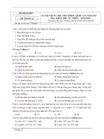 Đề thi thử có đáp án chi tiết kỳ thi THPT quốc gia môn sinh theo cấu trúc mới mã 14 | Đề thi đại học, Sinh học - Ôn Luyện