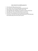 ĐỀ CƯƠNG ÔN TẬP LỊCH SỬ 8