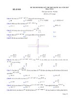 Đề thi minh họa kỳ thi thpt quốc gia có đáp án môn toán năm 2017 mã 18 | Toán học, Đề thi đại học - Ôn Luyện
