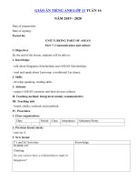 Tải Giáo án tiếng Anh lớp 11 Tuần 16 sách mới - Giáo án điện tử môn tiếng Anh 11 theo tuần