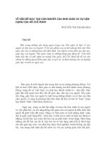 Về vấn đề đào tạo con người của Nho giáo và sự vận dụng của Hồ Chí Minh