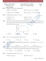 Đề ôn thi học kì 2 môn toán lớp 12 trường thpt thủ đức mã 108 | Toán học, Đề thi đại học - Ôn Luyện
