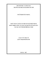 Phân tích và đề xuất một số giải pháp nhằm hoàn thiện công tác đấu giá quyền sử dụng đất các dự án ở thành phố bắc ninh 