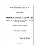 Phân tích thực trạng và đề xuất một số giải pháp nâng cao chất lượng quản lý hệ thống đo đếm điện năng ranh giới và đầu nguồn thuộc tập đoàn điện lực việt nam  