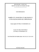 Nghiên cứu ảnh hưởng của hệ số bám và cường độ phanh đến quá trình phanh 