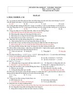 Đề kiểm tra định kỳ môn vật lí lớp 11 năm 2018 mã 423 | Vật Lý, Lớp 11 - Ôn Luyện
