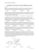 Tổng hợp các câu hỏi môn vật lí lớp 11 trong đề thpt quốc gia năm 2018 sưu tầm nguyễn thành đô | Vật Lý, Lớp 11 - Ôn Luyện