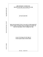 Một số giải pháp nâng cao chất lượng đội ngũ giảng viên tại khoa đào tạo hợp tác quốc tế   trường đại học công nghiệp hà nội 