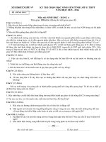 Đề thi học sinh giỏi tỉnh môn sinh học lớp 11 năm 2015 sở GDĐT nghệ an | Lớp 11, Sinh học - Ôn Luyện