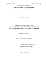 Nghiên cứu ứng dụng công nghệ cadcamcae trong thiết kế chế tạo khuôn đúc áp lực nhôm với sản phẩm tay phanh xe máy honda 