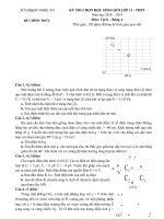 Đề thi học sinh giỏi môn vật lí lớp 11 năm 2018 sở GDĐT nghệ an bảng a | Vật Lý, Lớp 11 - Ôn Luyện