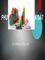 Bài giảng Phương pháp định giá đất