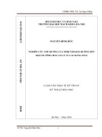 Nghiên cứu ảnh hưởng của nhiệt độ bảo dưỡng đến một số tính chất cơ lý của xi măng fico 
