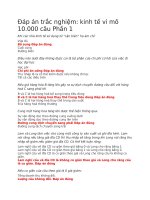 Đáp án trắc nghiệm kinh tế vi mô 10 000 câu phần 1 