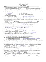 Đề kiểm tra 15 phút có đáp án môn vật lí lớp 11 | Vật Lý, Lớp 11 - Ôn Luyện