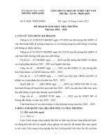 Bài tập cuối khóa Modun 1 - Kế hoạch giáo dục nhà trường