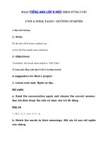 Tải Unit 6 lớp 8 Getting started - Tiếng Anh 8 Unit 6 Folk tales| Giải bài tập SGK tiếng Anh 8 mới Unit 6 Getting started