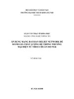 Áp dụng mạng bayesian belief để đánh giá chất lượng hệ thống thương mại điện tử theo chuẩn iso 9126 