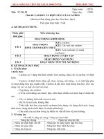 GIÁO án hóa học  9 kỳ 2 PHÁT TRIỂN NĂNG lực PHẨM CHÁT 5 HOẠT ĐÔNG THEO CV 5512 