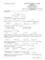 Đề thi học kì 2 môn toán lớp 11 bộ giáo dục và đào tạo mã 130 | Toán học, Lớp 12 - Ôn Luyện