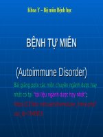 BỆNH tự MIỄN, LUPUS ppt _ BỆNH HỌC