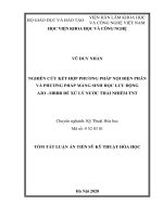 Tóm tắt luận án Tiến sĩ Kỹ thuật hóa học: Nghiên cứu kết hợp phương pháp nội điện phân và phương pháp màng sinh học lưu động A2O – MBBR để xử lý nước thải nhiễm TNT