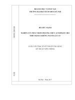 Nghiên cứu phát triển phương thức autopilot cho thiết bị bay không người lái uav 