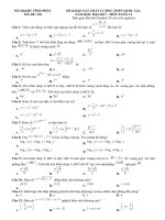 Đề khảo sát chất lượng thpt quốc gia môn toán lớp 12 năm 2016 sở GDĐT vĩnh phúc mã 218 | Toán học, Lớp 12 - Ôn Luyện