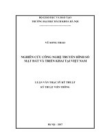 Nghiên cứu công nghệ truyền hình số mặt đất và triển khai tại việt nam 