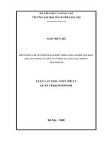 Phân tích và đề xuất một số giải pháp nhằm nâng cao hiệu quả hoạt động tài chính của công ty cổ phần xây dựng giao thông i thái nguyên 