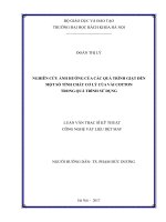 Nghiên cứu ảnh hưởng của các quá trình giặt đến một số tính chất cơ lý của vải cotton trong quá trình sử dụng 