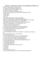 Bài tập trắc nghiệm về vận chuyển nước và các ion khoáng trong cây môn sinh học lớp 11 | Lớp 11, Sinh học - Ôn Luyện