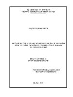 Phân tích và đề xuất một số giải pháp nhằm cải thiện tình hình tài chính tại công ty cổ phần kết cấu kim loại và lắp máy dầu khí  