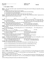Đề kiểm tra 1 tiết môn vật lí lớp 11 mã 9 | Vật Lý, Lớp 11 - Ôn Luyện