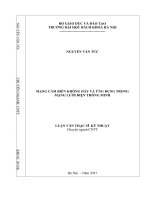 Mạng cảm biến không dây và ứng dụng trong mạng lưới điện thông minh 