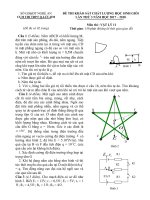 Đề thi học sinh giỏi môn vật lí lớp 11 năm 2017 cụm thi thpt q lưu hm lần 3 | Vật Lý, Lớp 11 - Ôn Luyện