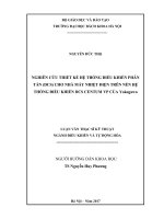 Nghiên cứu thiết kế hệ thống điều khiển phân tán (dcs) cho nhà máy nhiệt điện trên nền hệ thống điều khiển dcs centum vp của yokogawa 