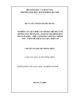 Nghiên cứu quá điện áp nội bộ chế độ cuối đường dây hở mạch, áp dụng mô hình hoá đoạn pleiku phú lâm bằng chương trình atp emtp để khảo sát quá điện áp 