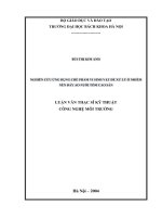 Nghiên cứu ứng dụng chế phẩm vi sinh vật để xử lý ô nhiễm nền đáy ao nuôi tôm cao sản 