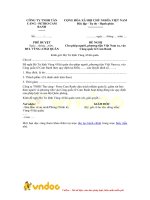 Mẫu văn bản đề nghị cho phép cho người, phương tiện Việt Nam ra, vào Cảng quốc tế Cam Ranh