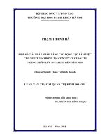 Một số giải pháp nhằm nâng cao động lực làm việc cho người lao động tại công ty cp quản trị nguồn nhân lực m talent đến năm 2020  