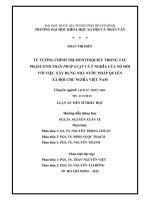 Tư tưởng chính trị montesquieu trong tác phẩm tinh thần pháp luật và ý nghĩa của nó đối với việc xây dựng nhà nước pháp quyền xã hội chủ nghĩa việt nam 