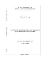 Thiết kế thiết bị bám điểm công suất cực đại ứng dụng cho hệ thống pin mặt trời 
